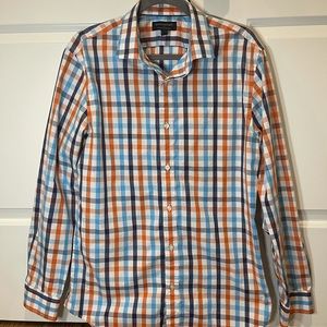Banana republic checkered casual button-down shirt